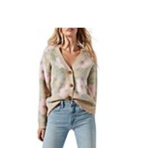 Astr the Label Rosette Cardigan Sweater